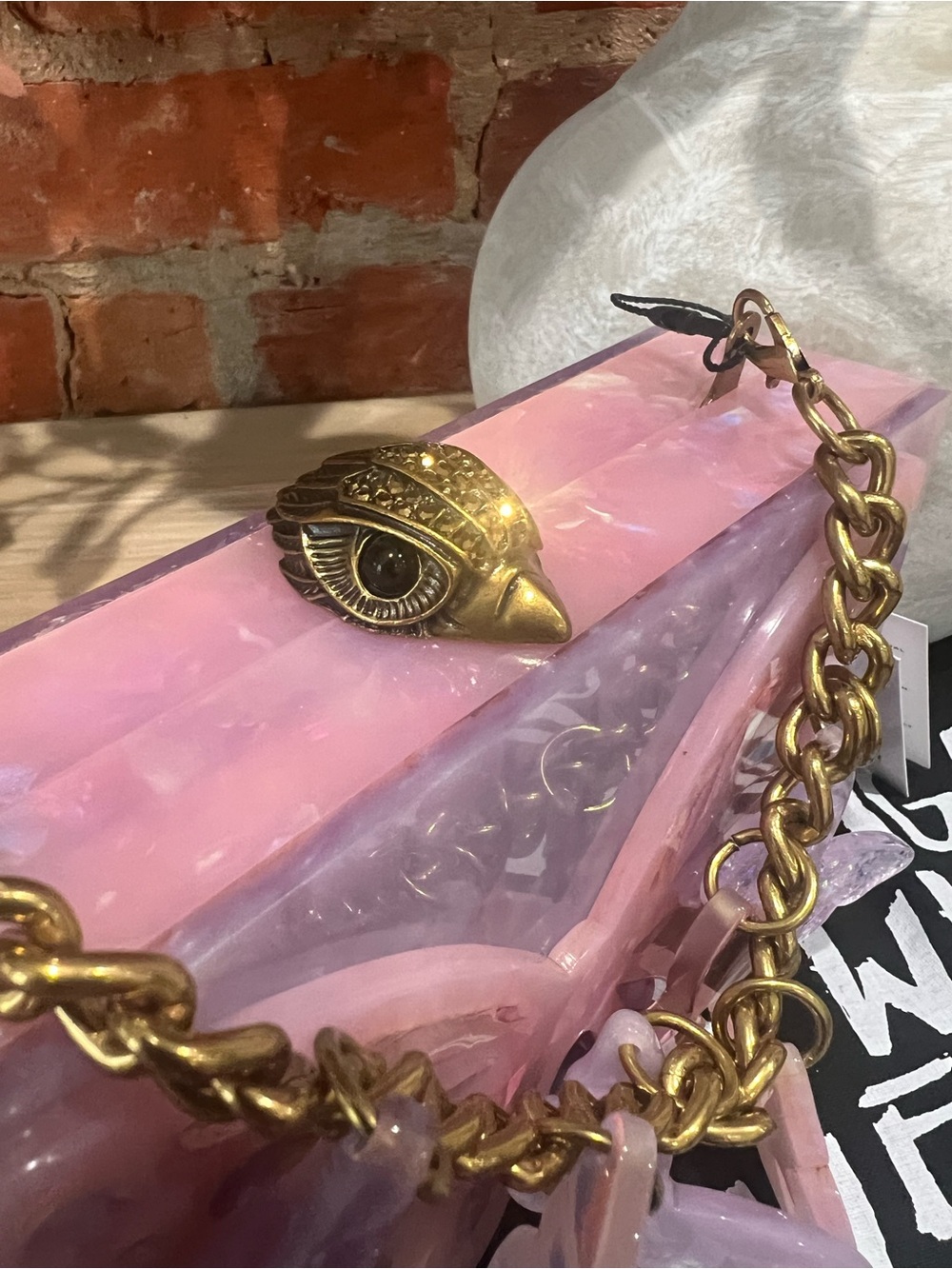 NWT Kurt Geiger Butterfly Box Clutch Crossbody Bag - Picture 14 of 17